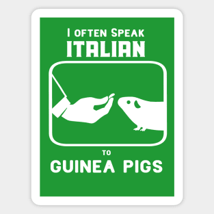 Funny Italian hand gesture and a guinea pig Magnet
